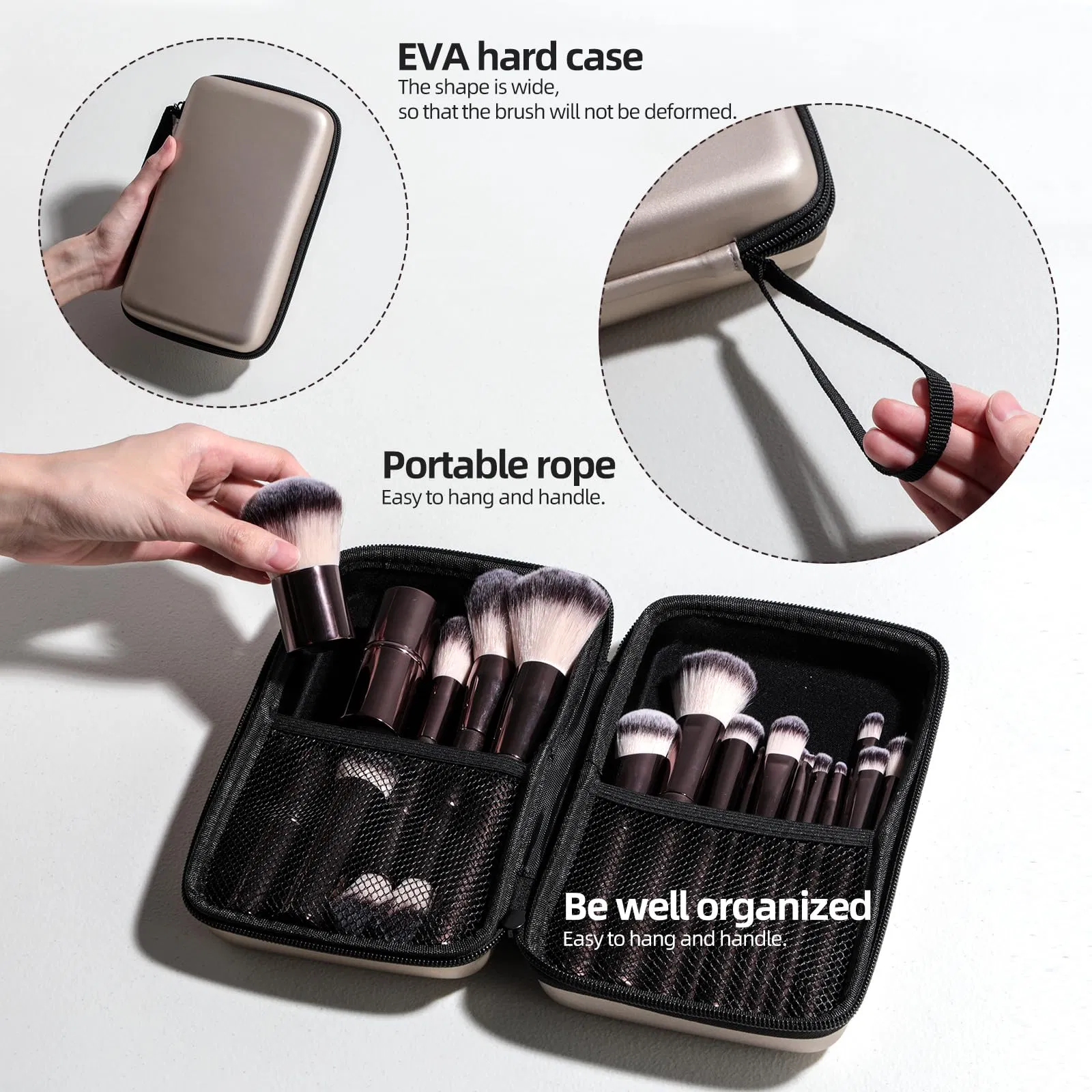20 PCS Professional Makeup Brush Set with Travel Case