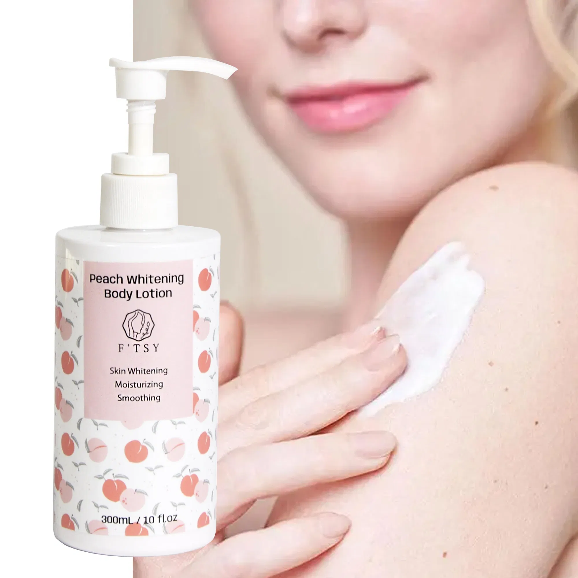 Private Label Body Cream Intense Repair Shea Butter Moisturizer Whitening Peach Body Lotion