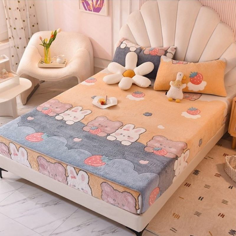 Modern Style Large-Sized Elastic Removable Bedspread Soft Material Jacquard Bedding for Home