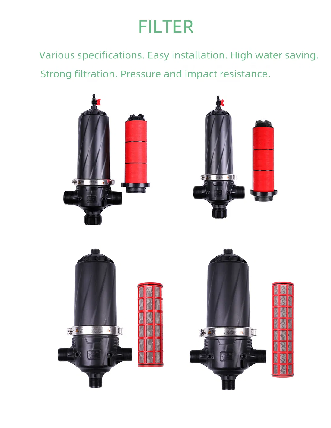 High Quality Plastic T Type 120mesh Irrigation Disc Filter for Agriculture Irrigation