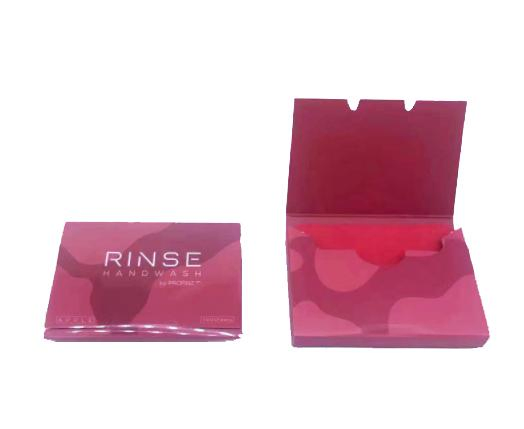 Custom Logo Portable Solid Hand Soap Tablets Mini Disposable Paper Soap Sheet for Travel