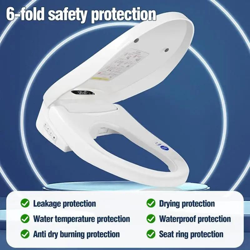 Elongated Electronic Dryer Smart Bidet Luxury Toilet Seat Cover for Bathroom Bowls