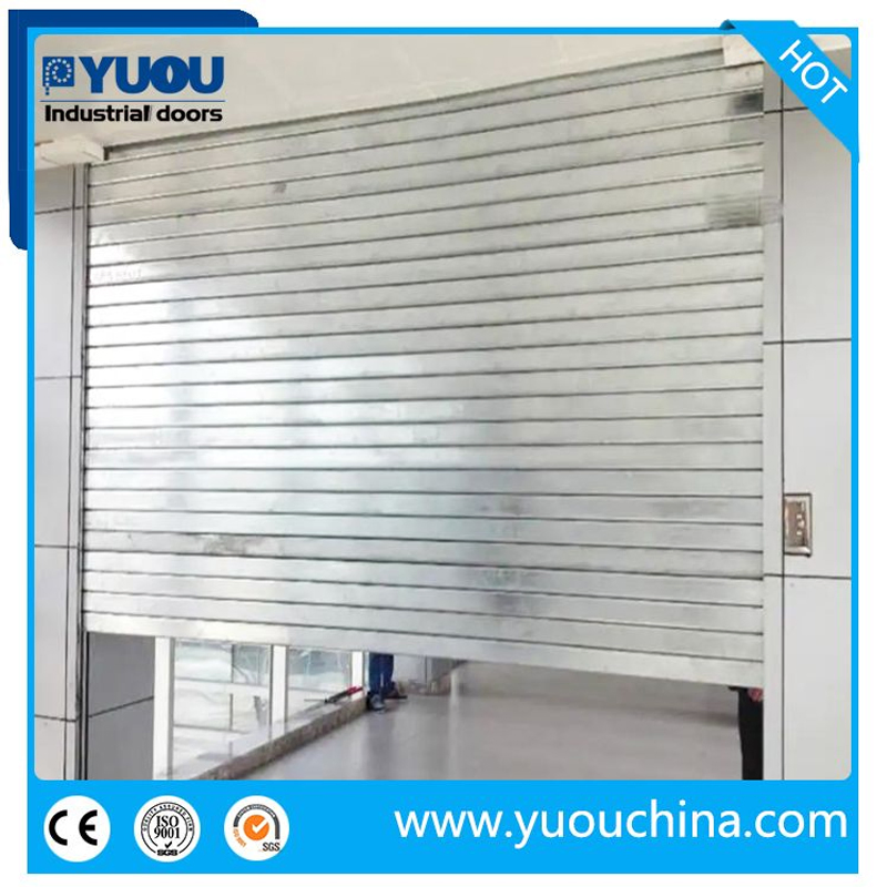 Industrial Exterior & Interior Fire Proof Rated Electrical Roller Shutter Rolling Metal Automatic Door