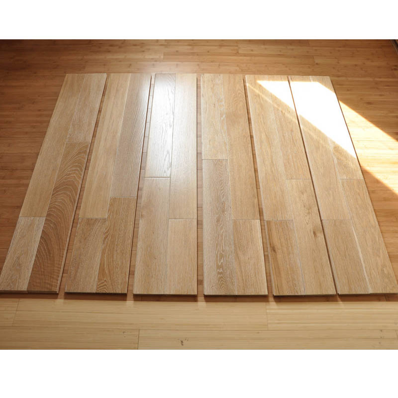 Select Grade White Limed Solid Oak Wood Flooring/Parquet Flooring with CE/Carb