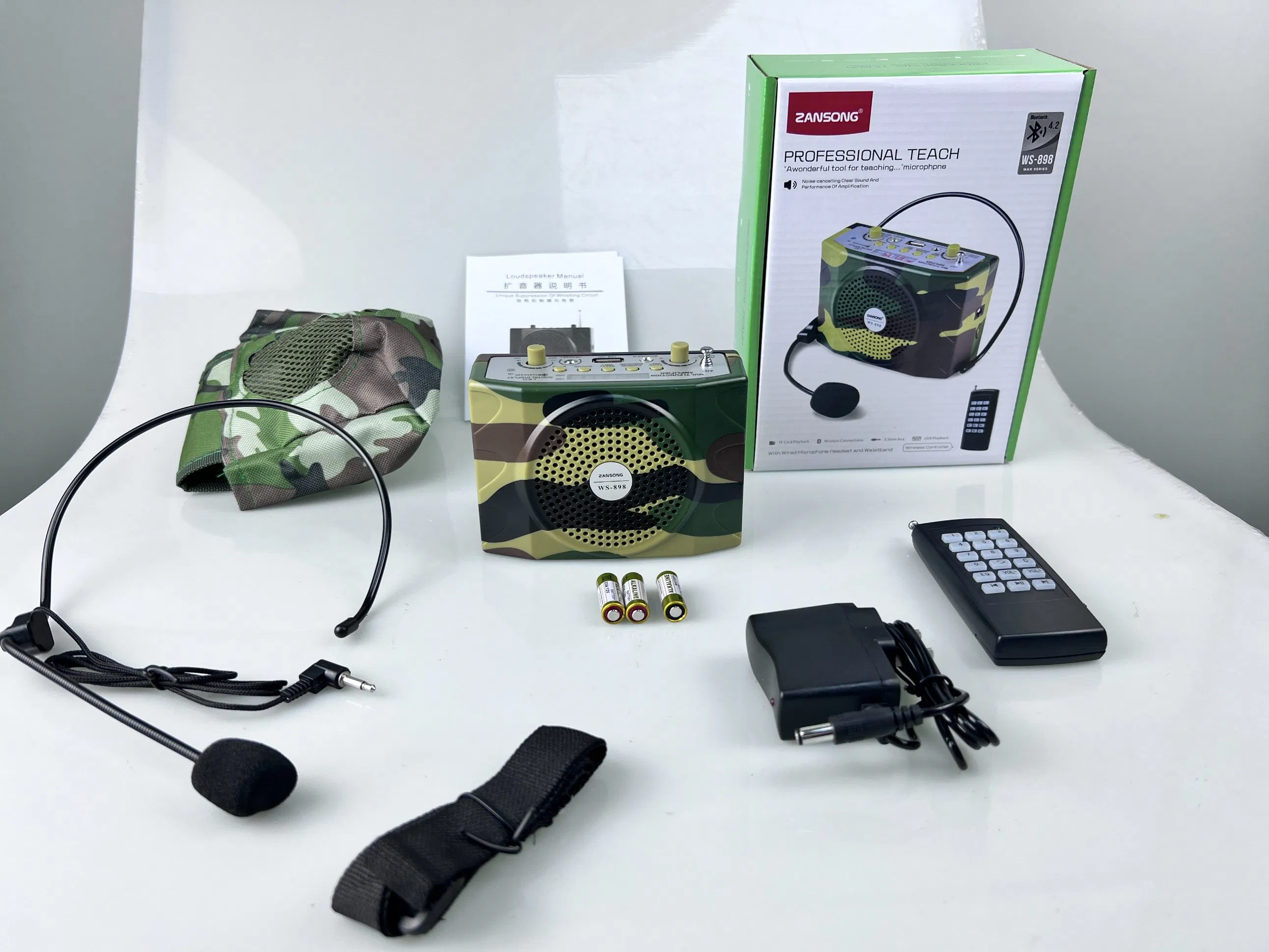 Ws898 Bird Call Catching Bluetooth Amplifier Outdoor Camouflage Remote Control Speaker