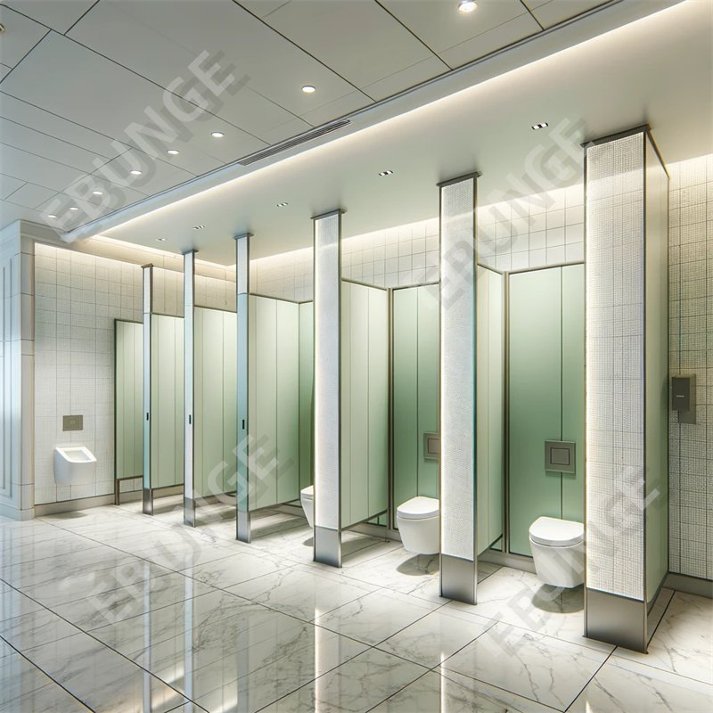 Waterproof Laminate Shower Toilet Cubicle Partition