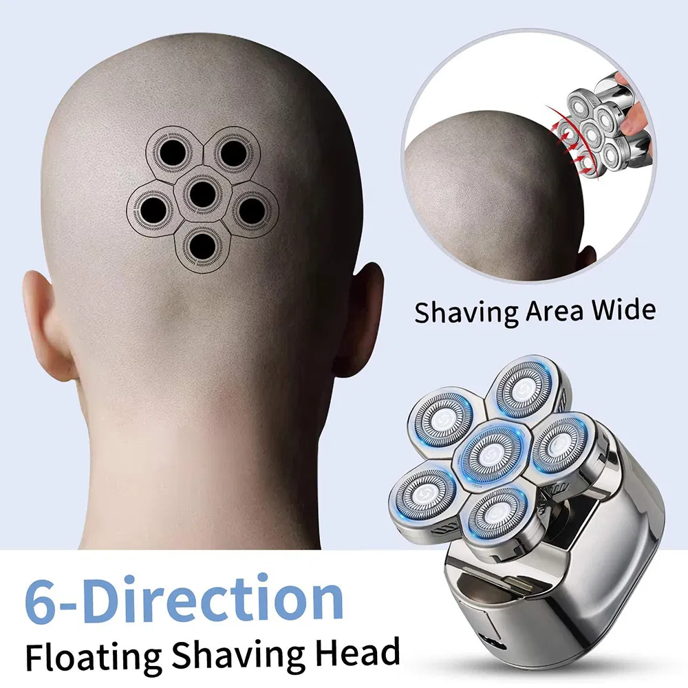 6 in 1 Portable USB Rechargeable 6 Heads Shaver