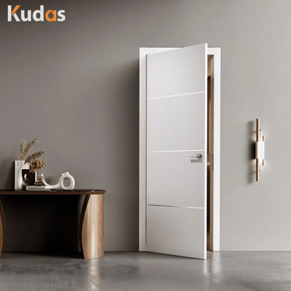 Kudas Modern Latest Design Wooden Melamine Hotel Door Interior Room Door