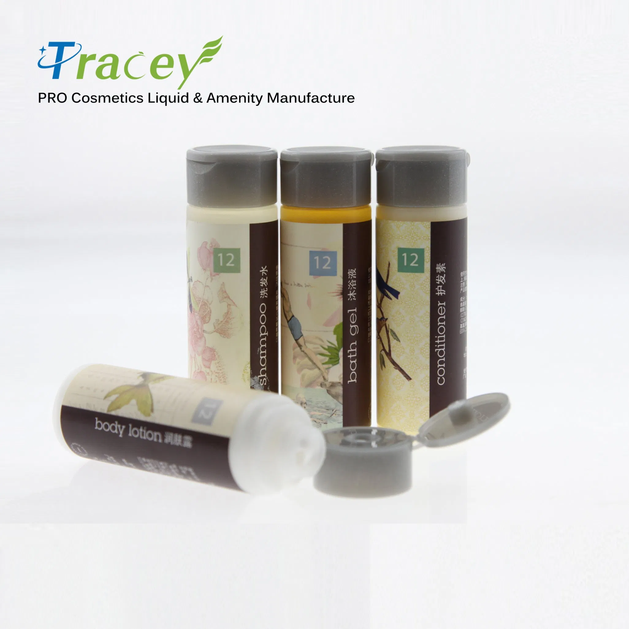 Hotel Shampoo & Conditioner, Body Wash, Body Lotion Shower Gel Bath Gel Shave 3 in Cosmetic 1 All-in-Kit Amenities