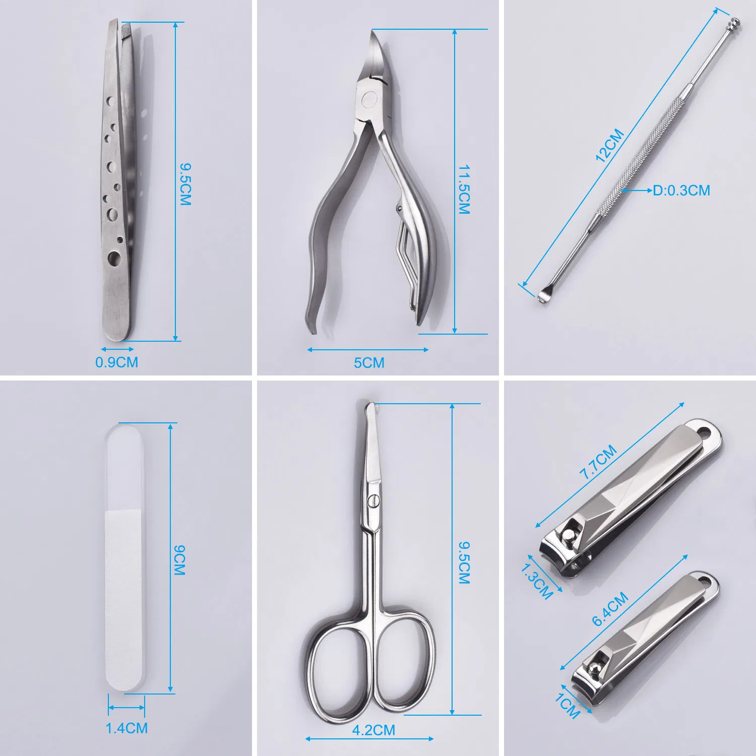 Stainless Steel Beauty Manicure Set Pedicure Nails Clipper Professional Manicure Set