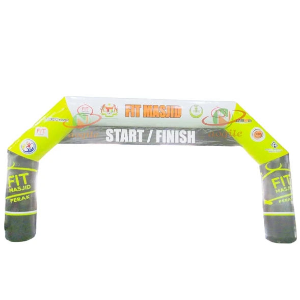 Sports Race Inflatable Star Finish Line Arch for Sports Event Decoration