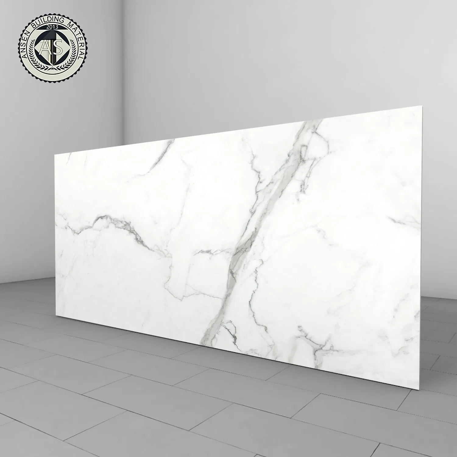 Statuario White 1600*3200*12 mm Thickness Sintered Stone Engineered Large Size Porcelain Slab for Villa