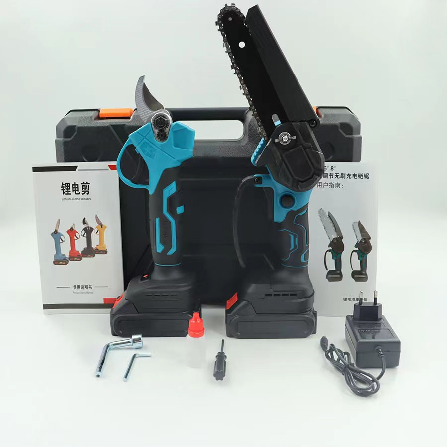 Garden 6 Inch Cordless Chain Saw Professional Chain Saw Burshless/Brush Chainsaw Machine