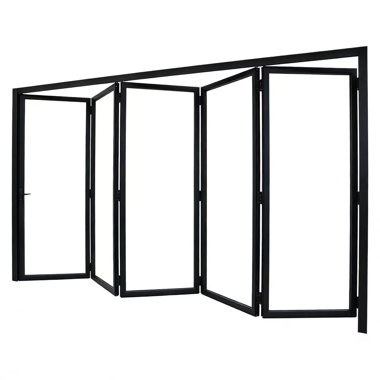 Раздвижная алюминиевая дверь с двойным стеклопакетом