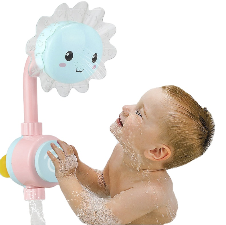 Children Rubber Bath Toy Sunflower Shaped Toy