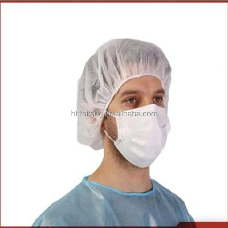 Bouffant Medical Head Cover 24' Disposable Non Woven PP20g for Hospital Nurse Cap
