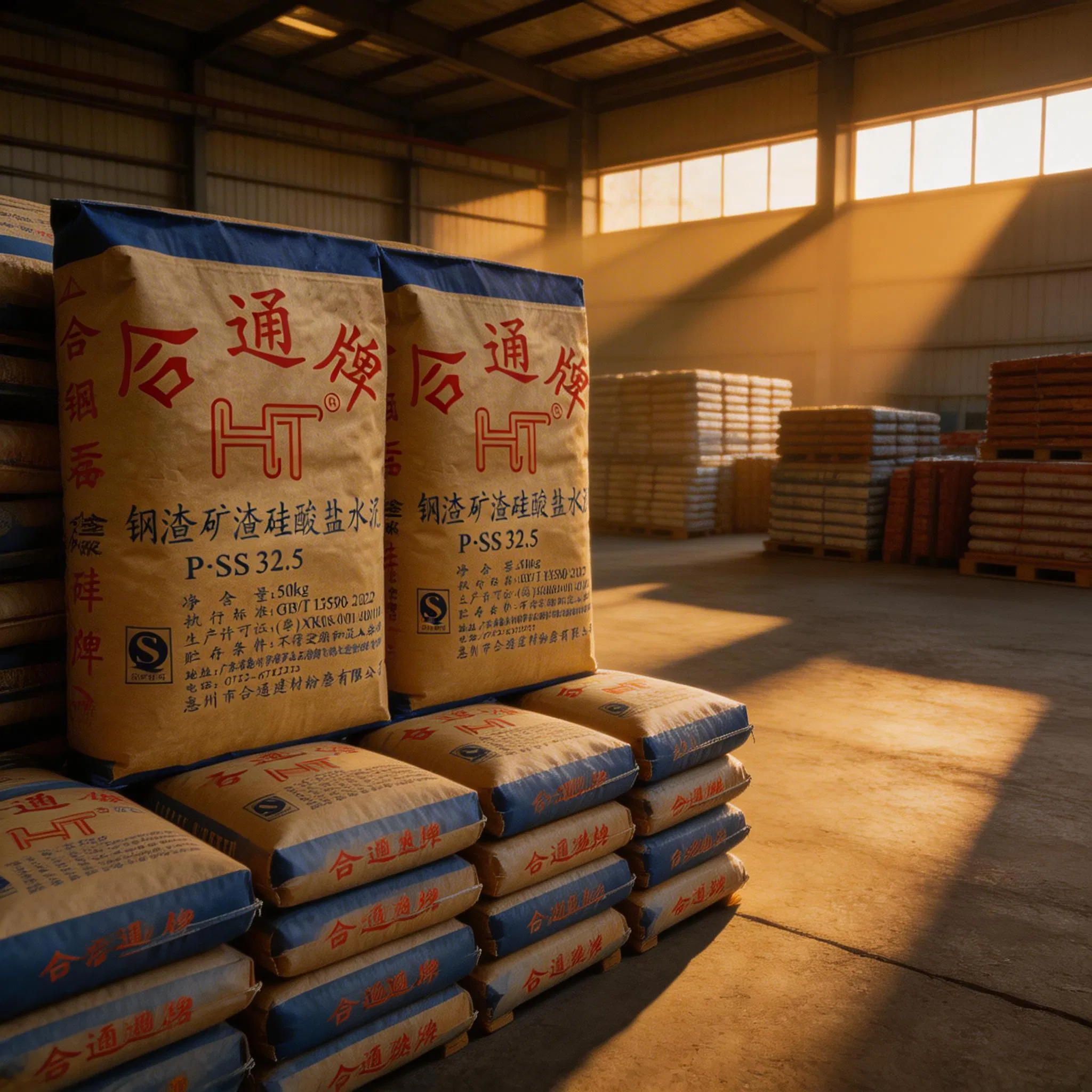 32.5 Grade Steel Slag Portland Cement in 50kg Bags