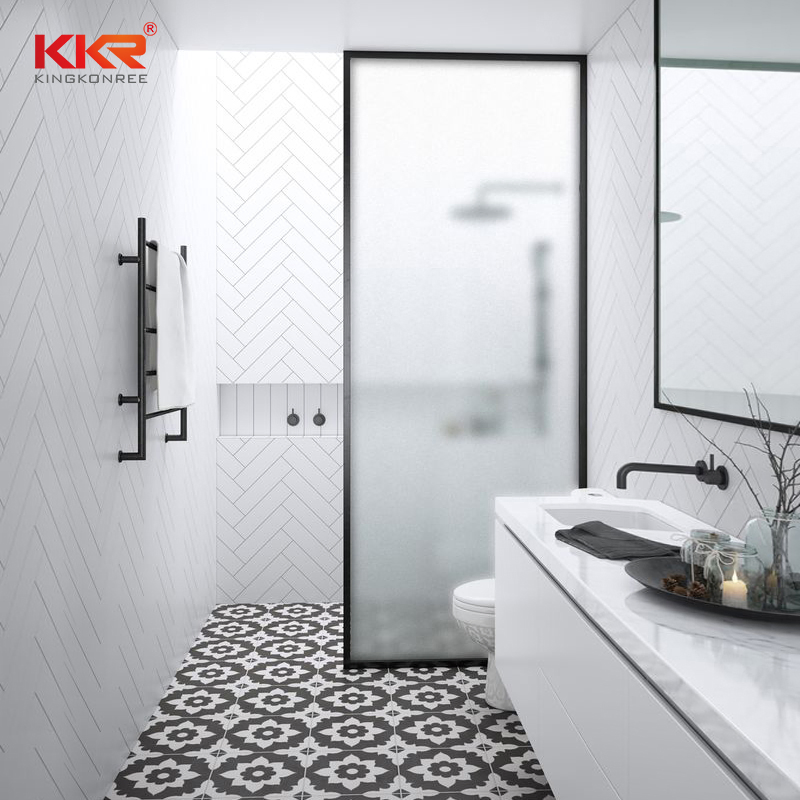 Shower Room Frameless Clear Bath Tempered Glass Black Golden Profile Shower Screen Shower Door