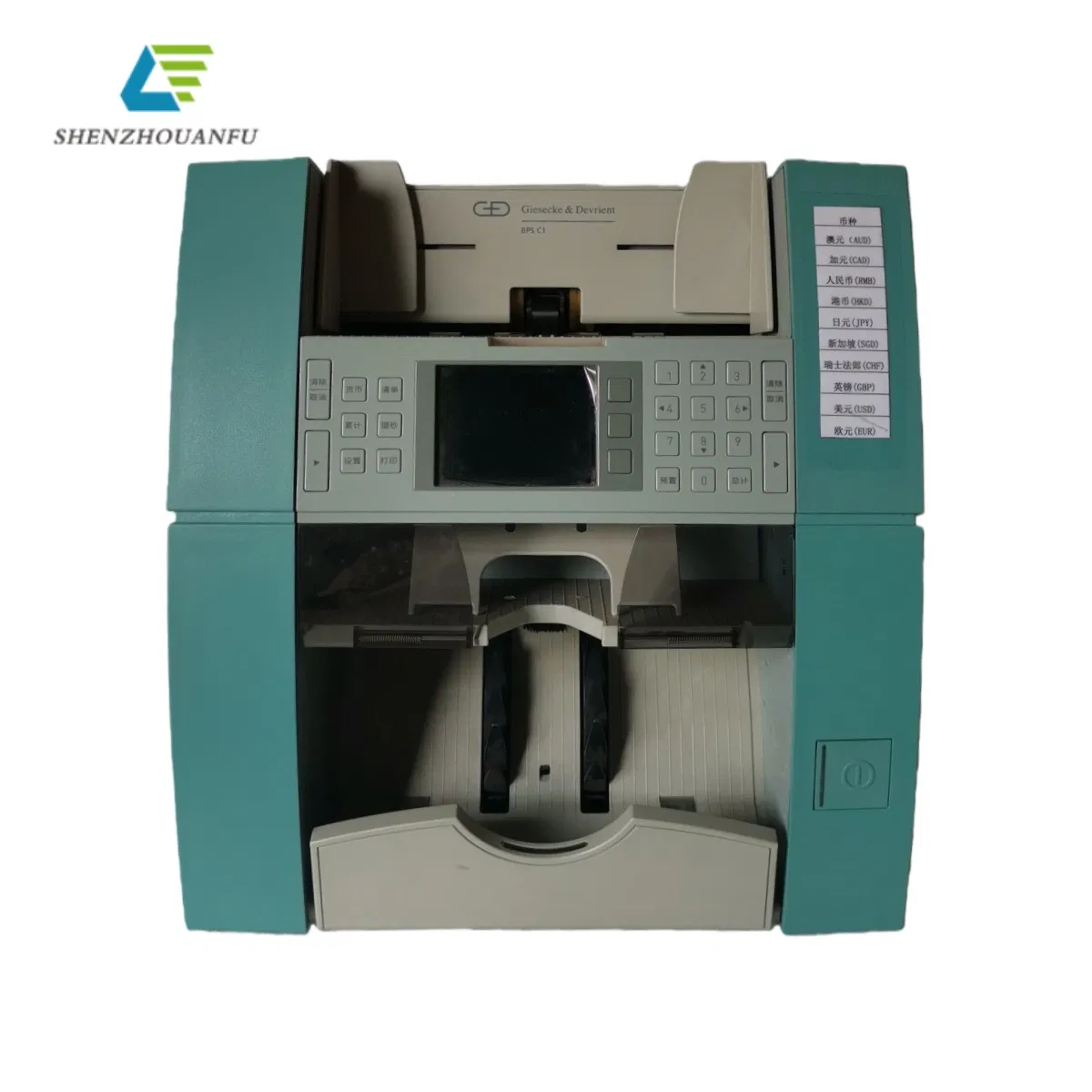 G&D BPS C1-F High-Speed Banknote Counter Machine 1200 Notes/Min 32 Currencies Fitness & Serial Number Detection