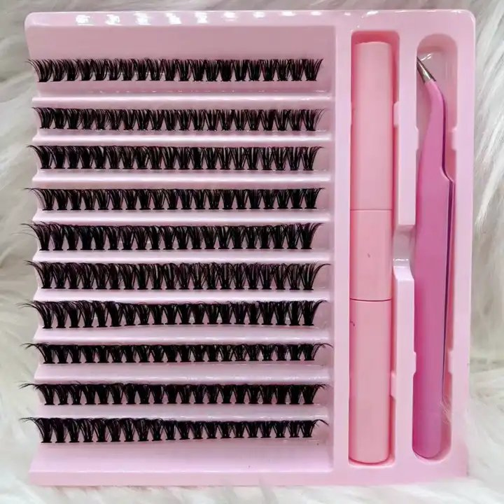 Factory Price Heat Bonded DIY Lashes 10d 20d 30d 40d Premade Fan Eyelash Cluster Lash Self Grafting Promade Volume Fan