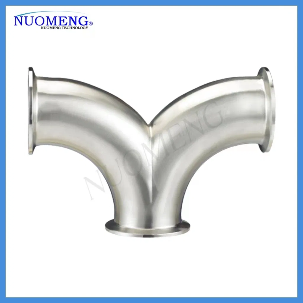 Sanitary Stainless Steel 135 Degree Clamped Y Type Tee