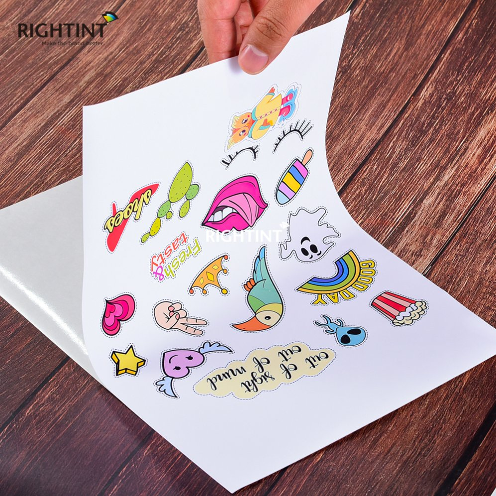 Shanghai Opaque Rightint Carton A4, OEM Gloss CT Self Adhesive Sticker