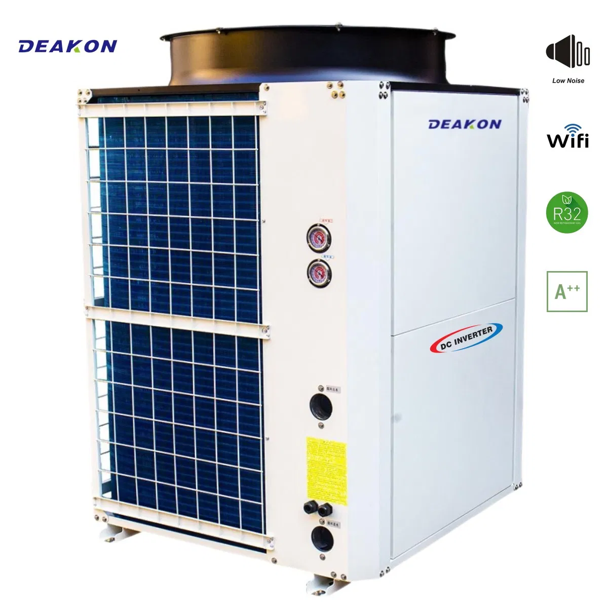 C2 PRO--45kw Commercial Hybrid Inverter Evi Air Source Heat Pump, WiFi APP Control, -25c Application