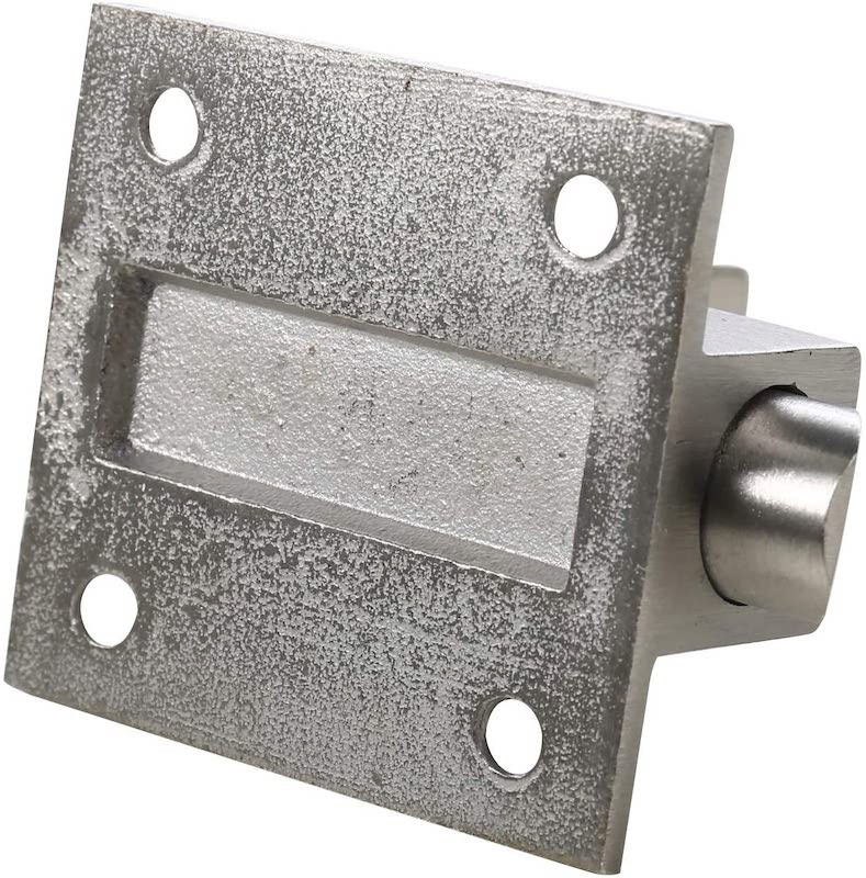 Zinc Alloy Security Pull Ring Spring Bounce Toilet Door Bolt