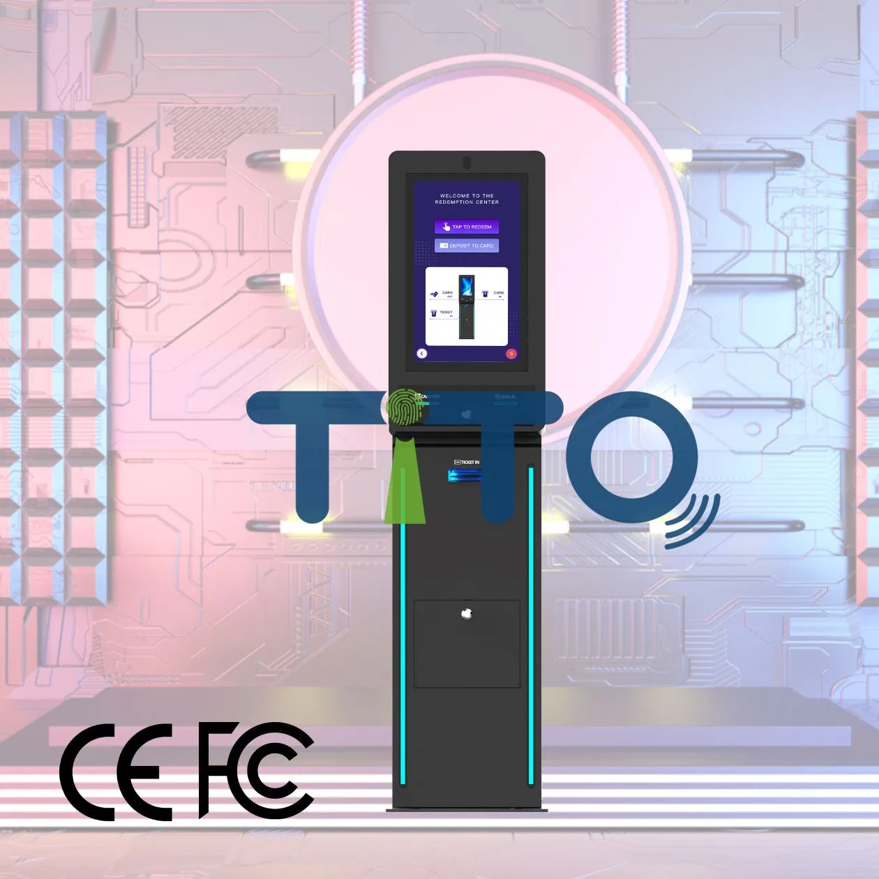 Factory Price Coin Operated Arcade Cabinet Skill Game with Integrated Ticket Redemption Kiosk Terminal
