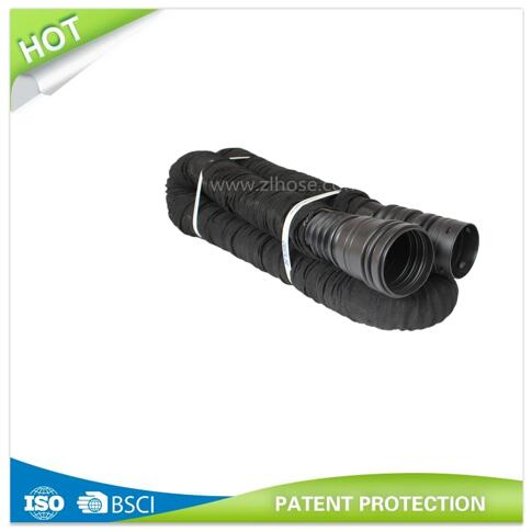 Plastic Underground HDPE Drain Pipe with Fabric Sock Flexible Drain Pipe