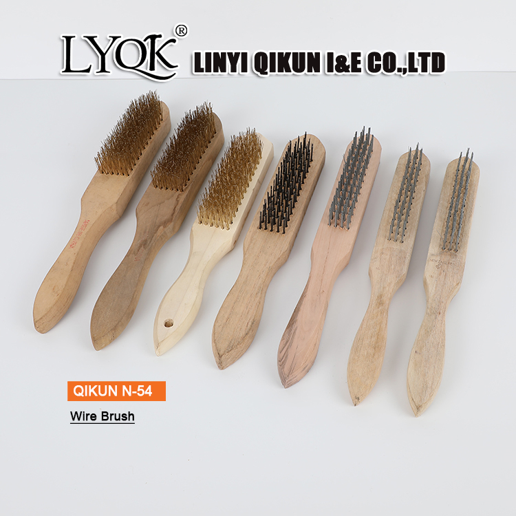 N-52 Decoration Construction Hardware Hand Polishing Tools Plastic Handle Wire Steel Brush