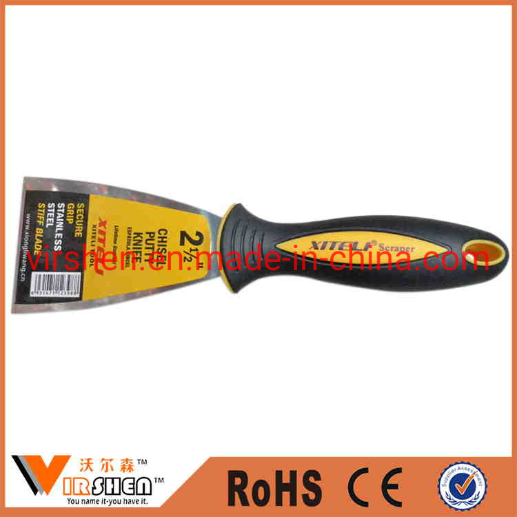 High-Quality Rubber-Plastic Handle Stainless Steel Plastering Trowel