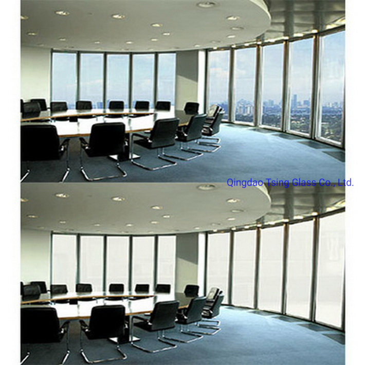 Colored Tinted Switchable Pdlc Smart Film (self adhesive or not) Smart Glass for Conference Room/Shower Room