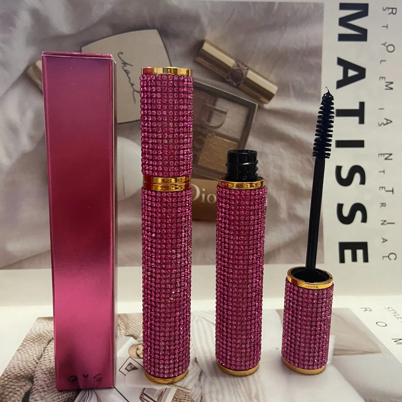 Luxury Diamond Mascara Long Lastng OEM Shinny Eye Makeup Wholesale Mascara