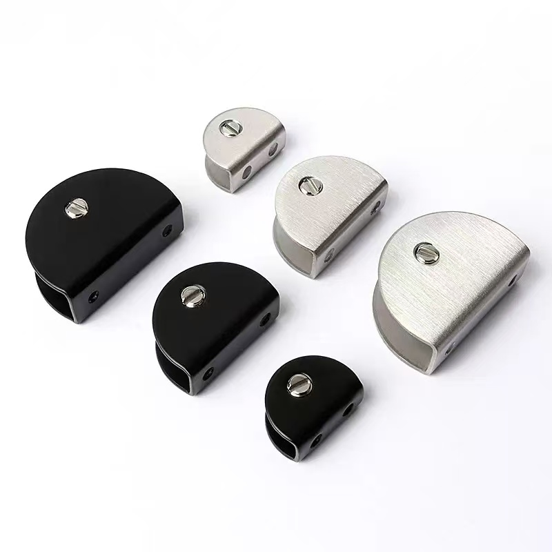 Suitable for 6-10mm Glass Shelf Bracket, Heavy Duty Rectangular Clamp Holder, Adjustable Wall Mount Clip (Polished Chrome)