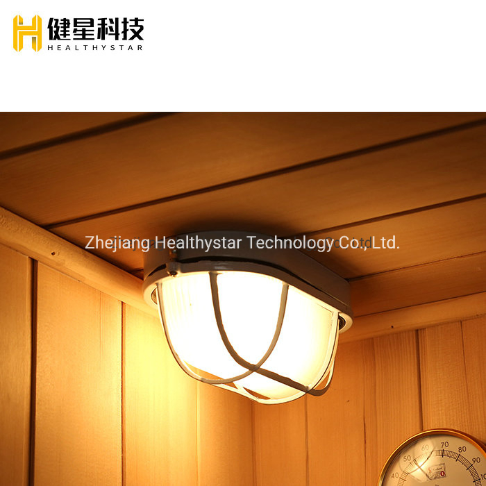 Одноместная парная сауна из хемлока с паровым нагревом