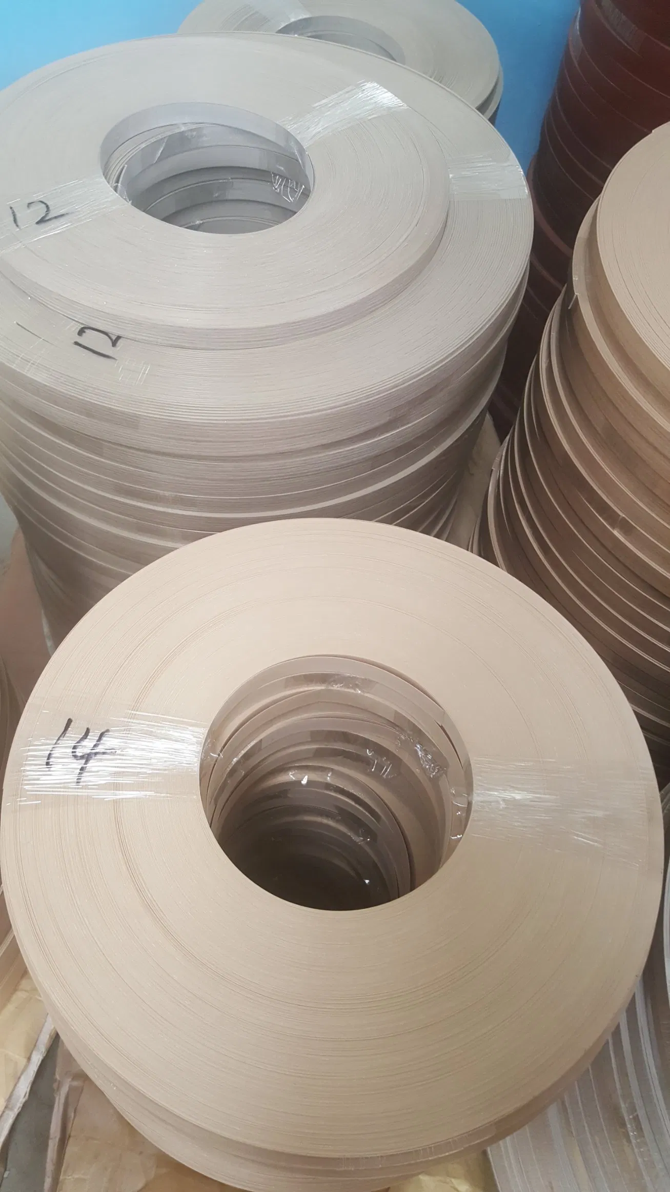 Glue Backing PVC Edge Sealing Bandle/PVC Tapes for Furnitures