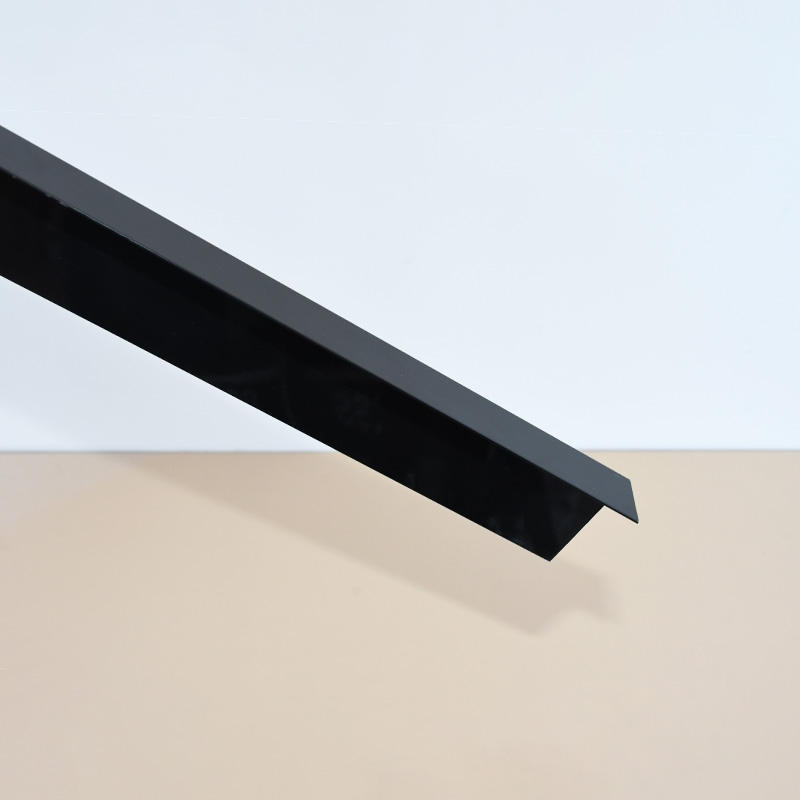 PVC Pull Plastic Profile Extrusion Plastic Decorative Strip Hard Plastic Strip Stretch Ceiling Profile Black PVC Angle Profile