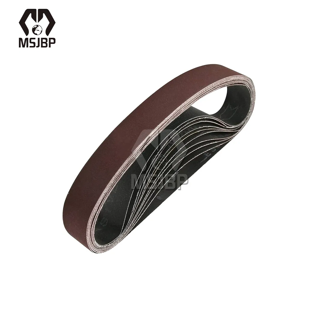 Msjbp Carbide Sanding Belts China Manufacturers 80 / 120 / 150 / 240 / 400 Grits Sander Sanding Belt Tx33 1" X 42" Aluminum Oxide Sanding Belt
