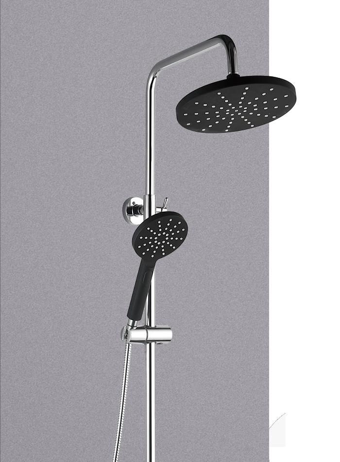 Tower Bathroom Wall Mounted Stainless Steel Body Massage Jets Handheld Shower Spray Top Head Single Lever Mixer Water System Shower Column Accessories Shower