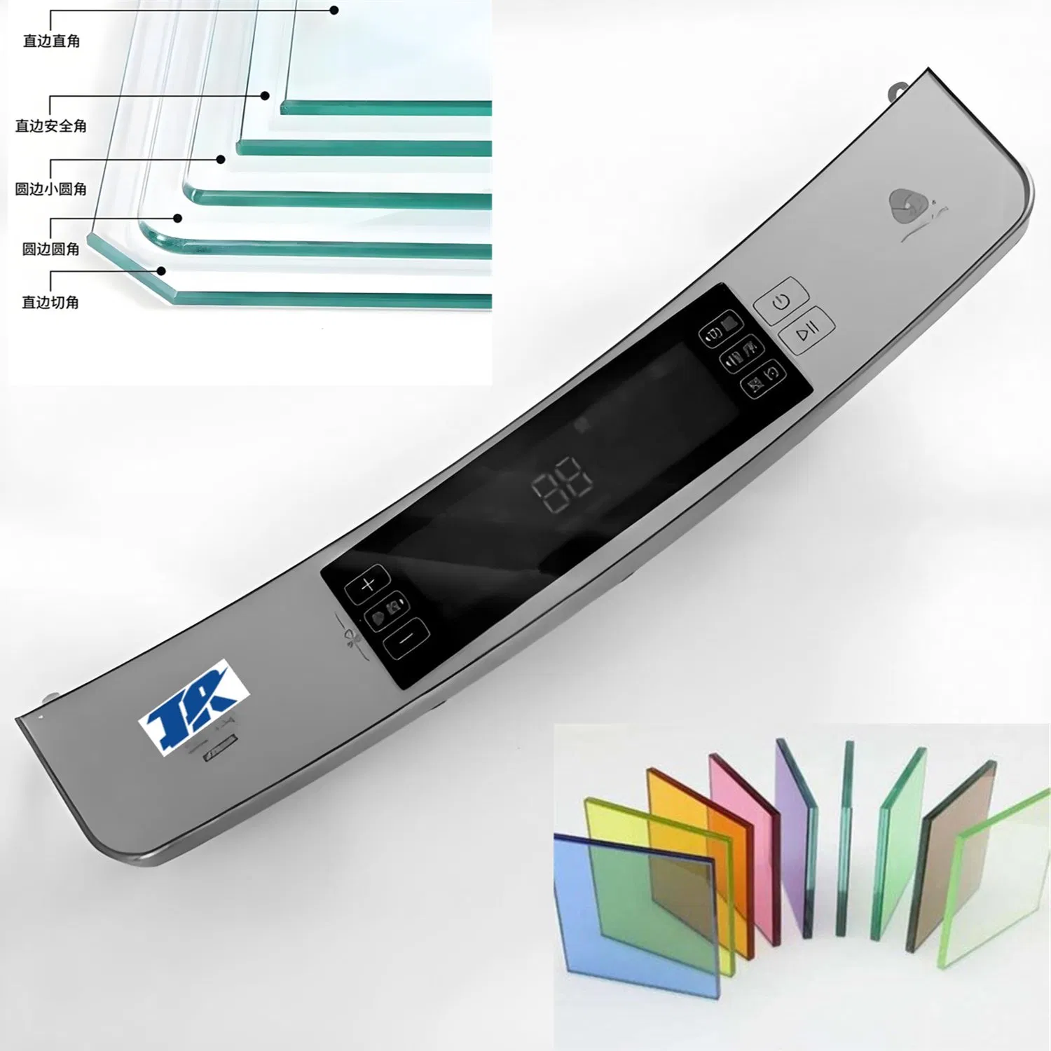 Range Hood Customized Smart Touching Control Panel Tempered Glass