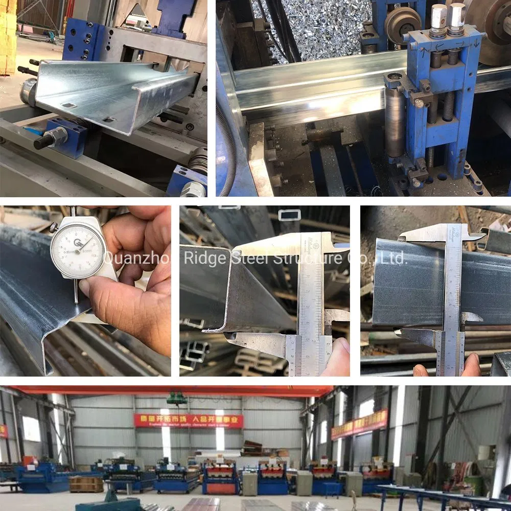 Good Service Structural Roofing Frame Part Ridge China Prefab Customized Z Purlin