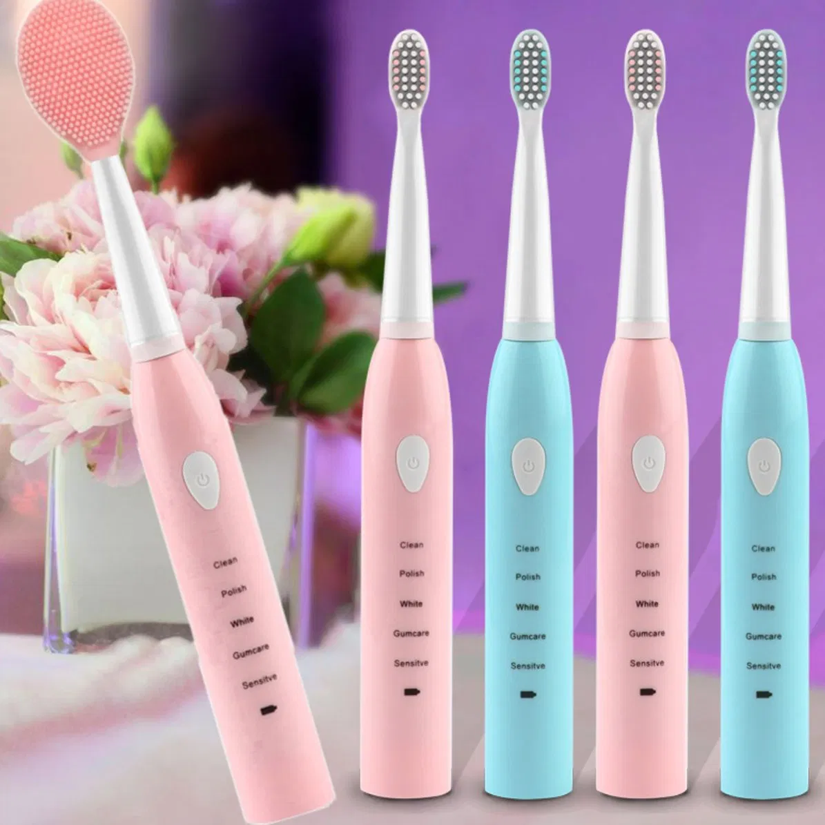 Ultra Whitening Pink Electric Toothbrush