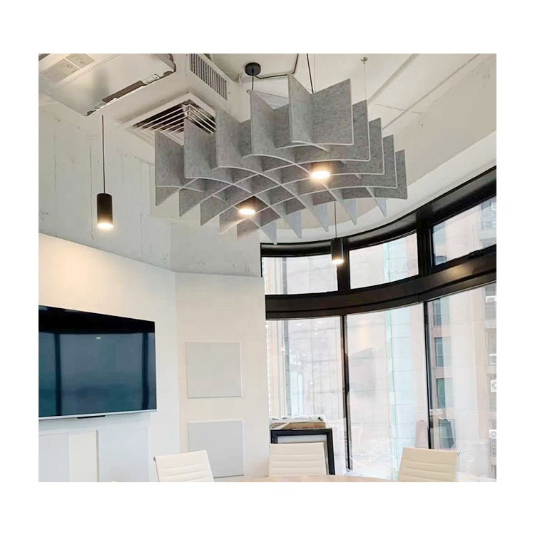 Stylish Acoustic Ceiling Panel with LED Lampshade for Pets