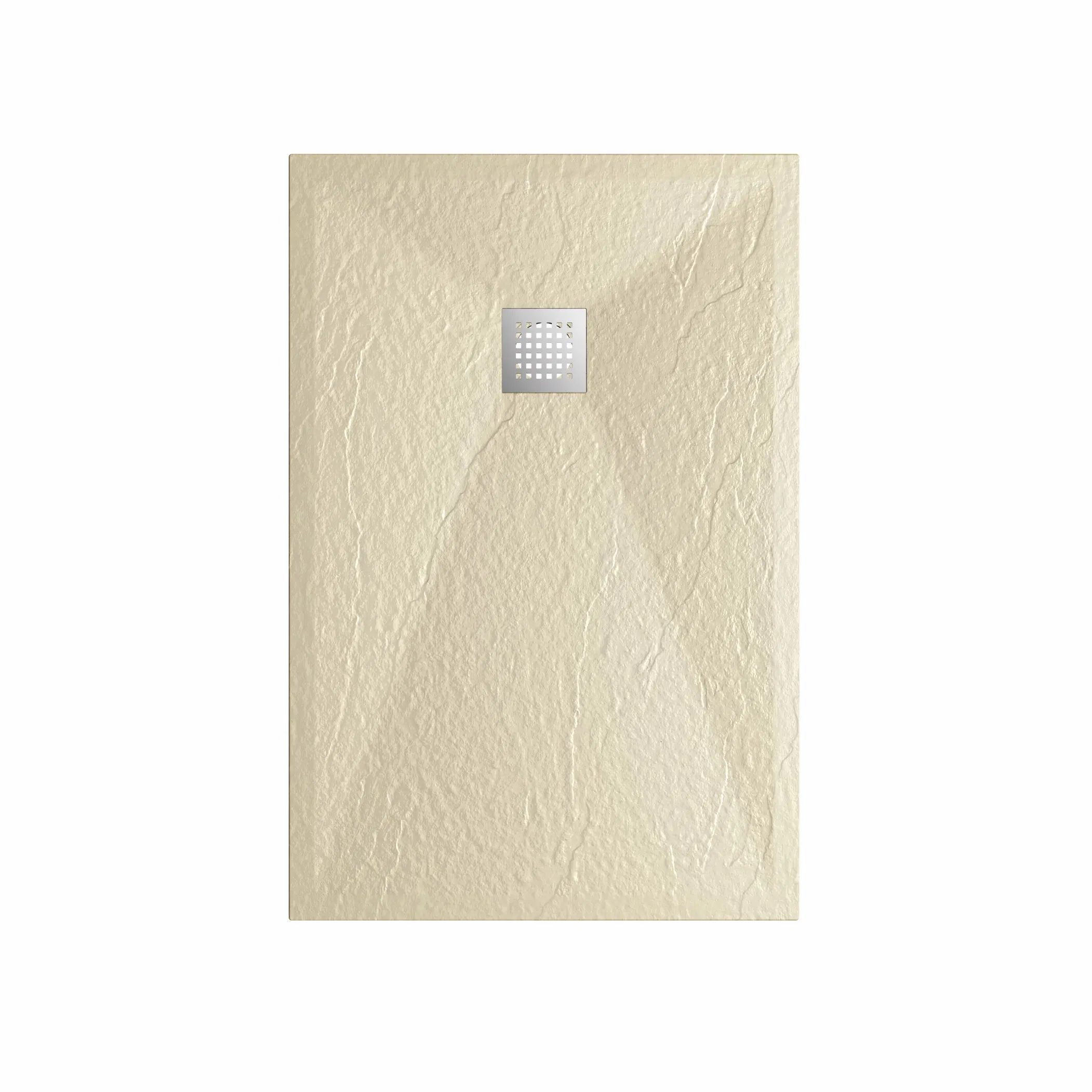 Advanced Solid Surface China OEM Factory Square Shape Bathroom Shower Base Artificial Stone Shower Tray