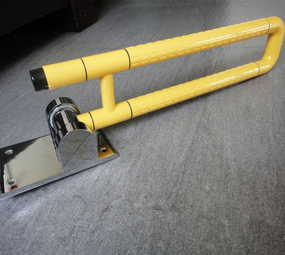 Поручень для туалета белый и желтый