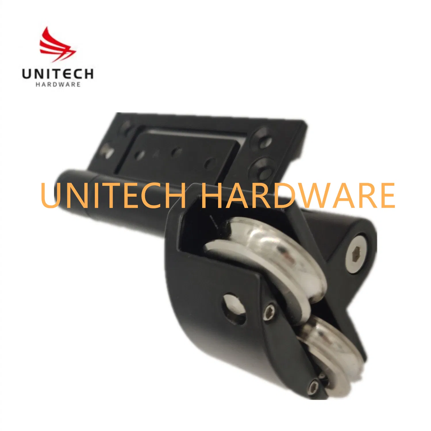 Aluminium Folding Sliding Door Hinge with Stainless Steel Door Top Roller