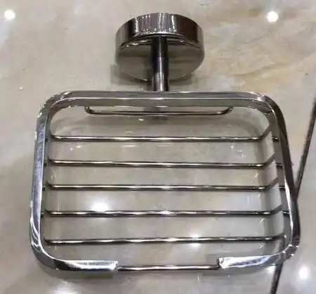 Wall Mounted Round Chrome 304 Stainless Steel Soap Basket