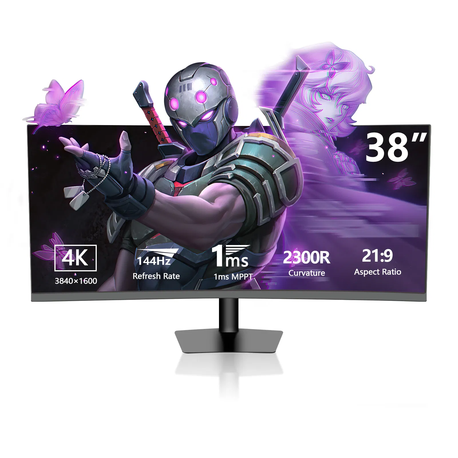4K 38 Inch 144Hz LG-Nano-IPS Panel Ultra-Wide Curved Gaming LCD Monitor