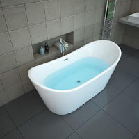 Акриловая угловая ванна с LED-подсветкой